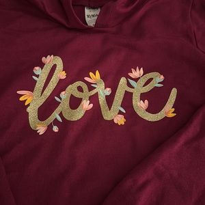 Girls 10 Hoodie Long Sleeve Shirt New